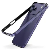 Mobilskal till iPhone 17 Pro Max Hollow Metal Bumper - Lila (Mörklila)