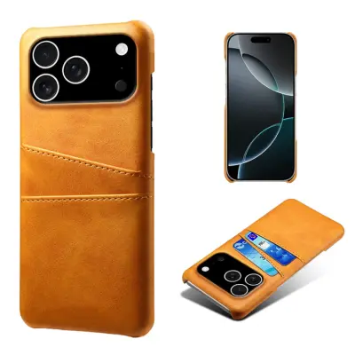 iPhone 17 Pro Max Mobilskal Korthållare Dual - Orange