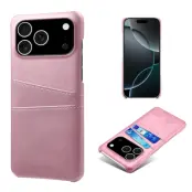 iPhone 17 Pro Max Mobilskal Korthållare Dual - Roséguld