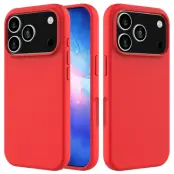 Mobilskal till iPhone 17 Pro Max Liquid Silikon - Röd