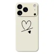 iPhone 17 Pro Max Mobilskal Love Pattern Printing Straight