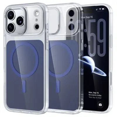 iPhone 17 Pro Max Mobilskal Magsafe Acrylic - Blå (Blå)