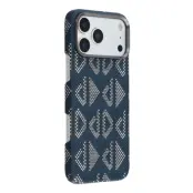 Mobilskal till iPhone 17 Pro Max MagSafe Aramid Fiber Geometric - Blå