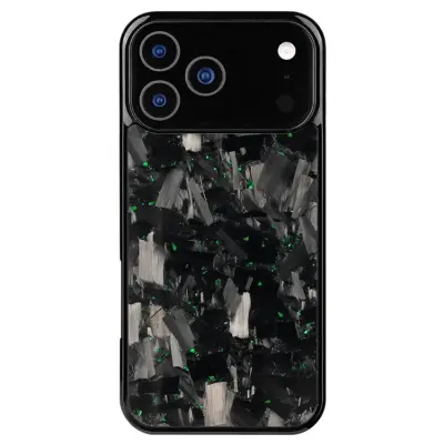 iPhone 17 Pro Max Mobilskal MagSafe Aramid Fiber Large Texture - Grön