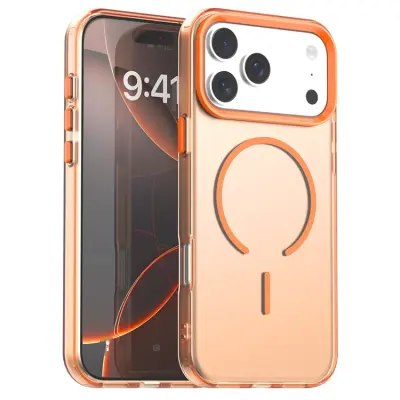 iPhone 17 Pro Max Mobilskal MagSafe C-shaped Candy Color - Orange
