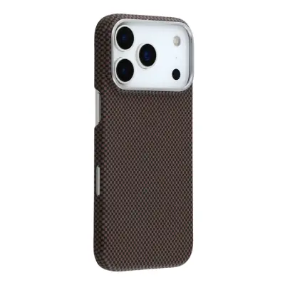 iPhone 17 Pro Max Mobilskal MagSafe Carbon Fiber - Gilded