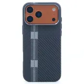 Mobilskal till iPhone 17 Pro Max MagSafe Carbon Fiber - Grå Prickig Runway