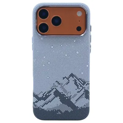 iPhone 17 Pro Max Mobilskal Magsafe Carbon Fiber (Grå Sky)