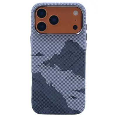 iPhone 17 Pro Max Mobilskal Magsafe Carbon Fiber (Grå Valley)