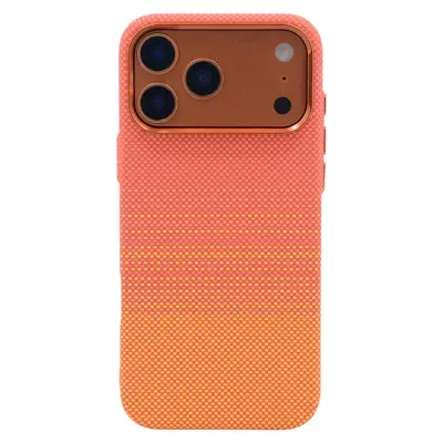 iPhone 17 Pro Max Mobilskal Magsafe Carbon Fiber (Orange Woven)