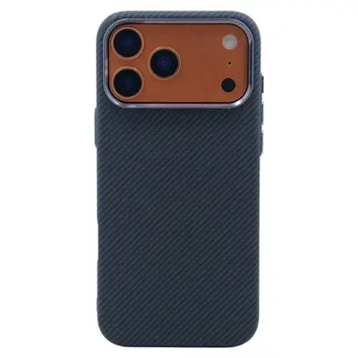 iPhone 17 Pro Max Mobilskal Magsafe Carbon Fiber (Svart Fine Lines)