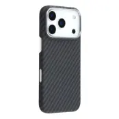 iPhone 17 Pro Max Mobilskal MagSafe Carbon Fiber - Svart/Grå