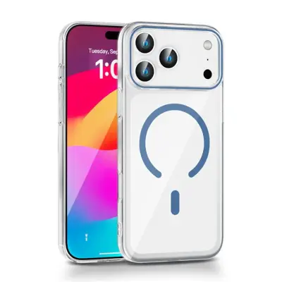 iPhone 17 Pro Max Mobilskal MagSafe Compatible Protective MagSafe - Blå (Blå)