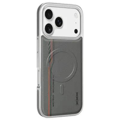 iPhone 17 Pro Max Mobilskal Magsafe Diamond Texture - Grå (Grå)