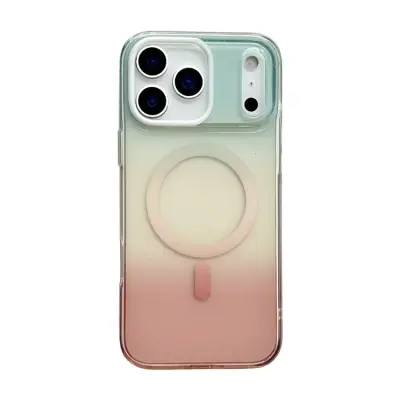 iPhone 17 Pro Max Mobilskal MagSafe IMD 4-Color Geometric Gradient (Style C)