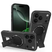 iPhone 17 Pro Max Mobilskal MagSafe Kickstand Carbon Fiber