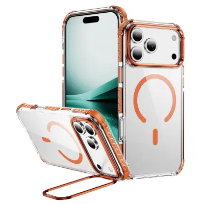 iPhone 17 Pro Max Mobilskal MagSafe Kickstand - Orange