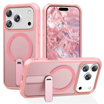 iPhone 17 Pro Max Mobilskal MagSafe Kickstand - Rosa