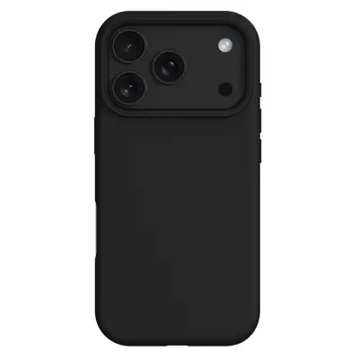 iPhone 17 Pro Max Mobilskal MagSafe Liquid Silikon+PC - Svart