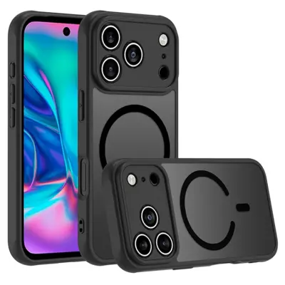 iPhone 17 Pro Max Mobilskal MagSafe Matte Skin-Touch - Svart