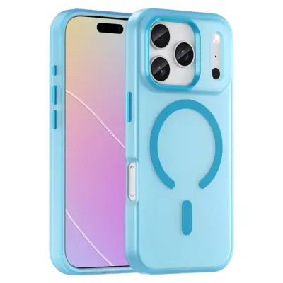 iPhone 17 Pro Max Mobilskal MagSafe Matte Translucent - Blå