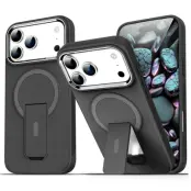 Mobilskal till iPhone 17 Pro Max MagSafe PC+TPU med Kickstand - Svart