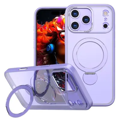 iPhone 17 Pro Max Mobilskal MagSafe Rotating Kickstand - Lila Lila