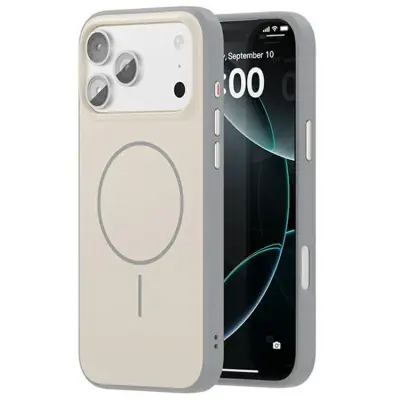 iPhone 17 Pro Max Mobilskal Magsafe Shockproof - Grå (Grå)