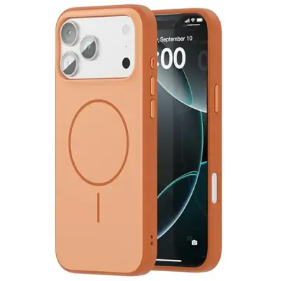 iPhone 17 Pro Max Mobilskal Magsafe Shockproof - Orange (Orange)