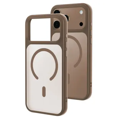 iPhone 17 Pro Max Mobilskal MagSafe Skin-Feel Rubberized - Guld