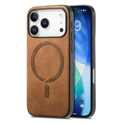 iPhone 17 Pro Max Mobilskal MagSafe Skin-touch - Brun