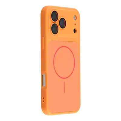 iPhone 17 Pro Max Mobilskal MagSafe TPU + PC Skin Touch - Orange