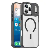 iPhone 17 Pro Max Mobilskal MagSafe Transparent TPU+PC - Svart