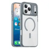 iPhone 17 Pro Max Mobilskal MagSafe Transparent TPU+PC - Titangrå
