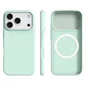 Mobilskal till iPhone 17 Pro Max MagSafe Ultra Thin Silicone - Ljusgrön