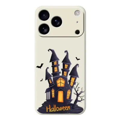 iPhone 17 Pro Max Mobilskal med Halloween Castle TPU - Beige