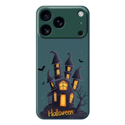 iPhone 17 Pro Max Mobilskal med Halloween Castle TPU - Grön