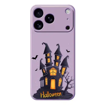 iPhone 17 Pro Max Mobilskal med Halloween Castle TPU - Lila
