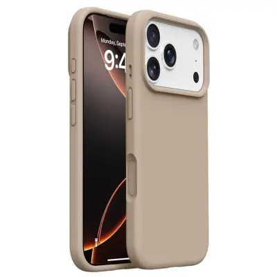 iPhone 17 Pro Max Mobilskal Silikon Microfiber Lining Liquid