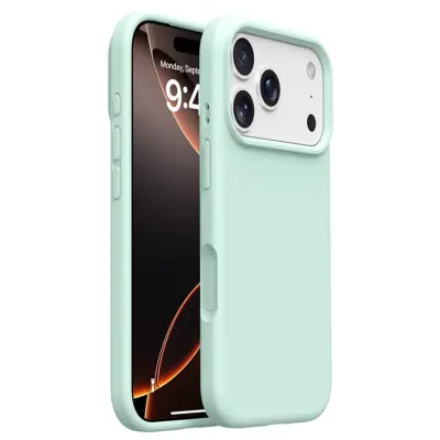 iPhone 17 Pro Max Mobilskal Silikon Microfiber Lining Liquid