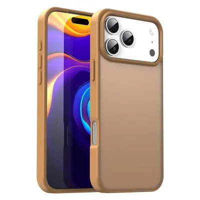 iPhone 17 Pro Max Mobilskal Skin Touch Matte - Guld (Ökenguld)