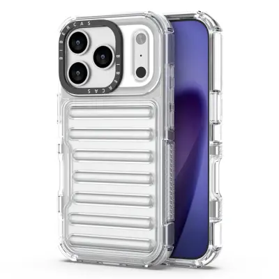 iPhone 17 Pro Max Mobilskal Stripe Design Detachable - Transparent
