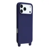 Mobilskal till iPhone 17 Pro Max TPU med Hål för Rem - Mörkblå