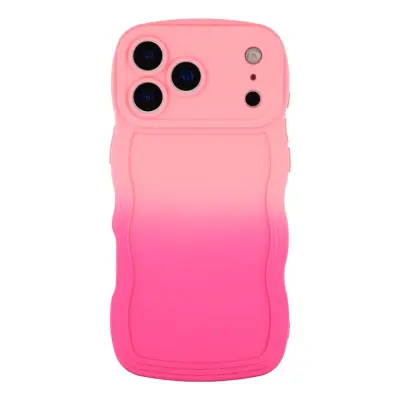 iPhone 17 Pro Max Mobiskal Gradient Color TPU - Rosa + Ros