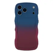 iPhone 17 Pro Max Mobiskal Gradient Color TPU - Safir + Mörklila