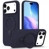 iPhone 17 Pro Max Mobiskal MagSafe Kickstand PC+Silikon - Blå