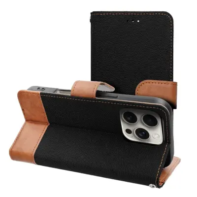 iPhone 17 Pro Max Plånboksfodral Jeans - Svart