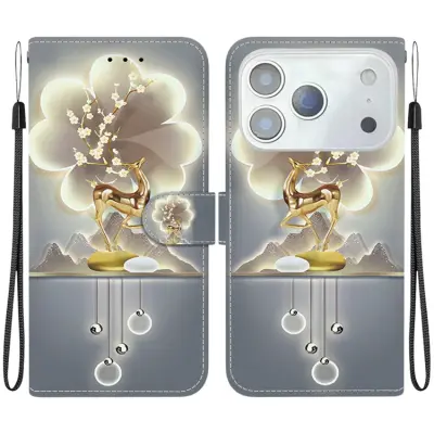 iPhone 17 Pro Max Plånboksfodral Med Lanyard - Sika Deer