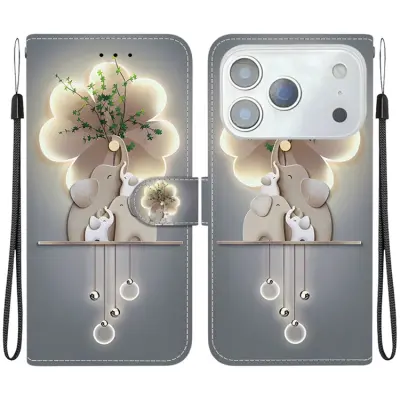 iPhone 17 Pro Max Plånboksfodral Med Lanyard - Three Elephants