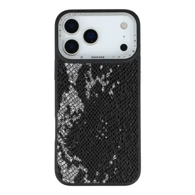 JAUCASE iPhone 17 Pro Max Mobilskal Magsafe Snake Texture (Svart)